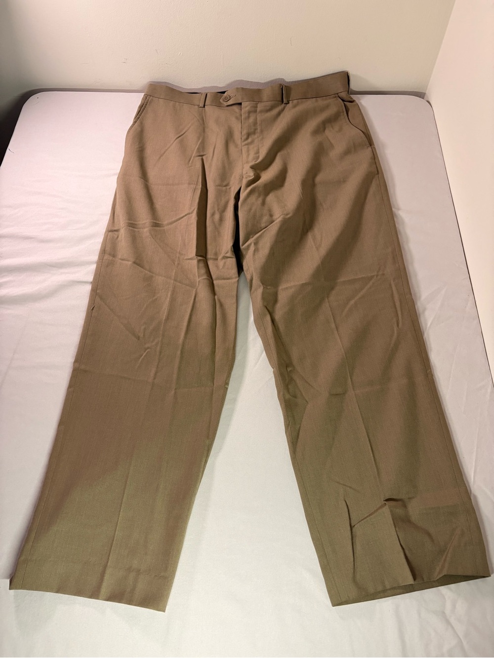 Alfani Men's Khaki Dress Pants - Straight Leg